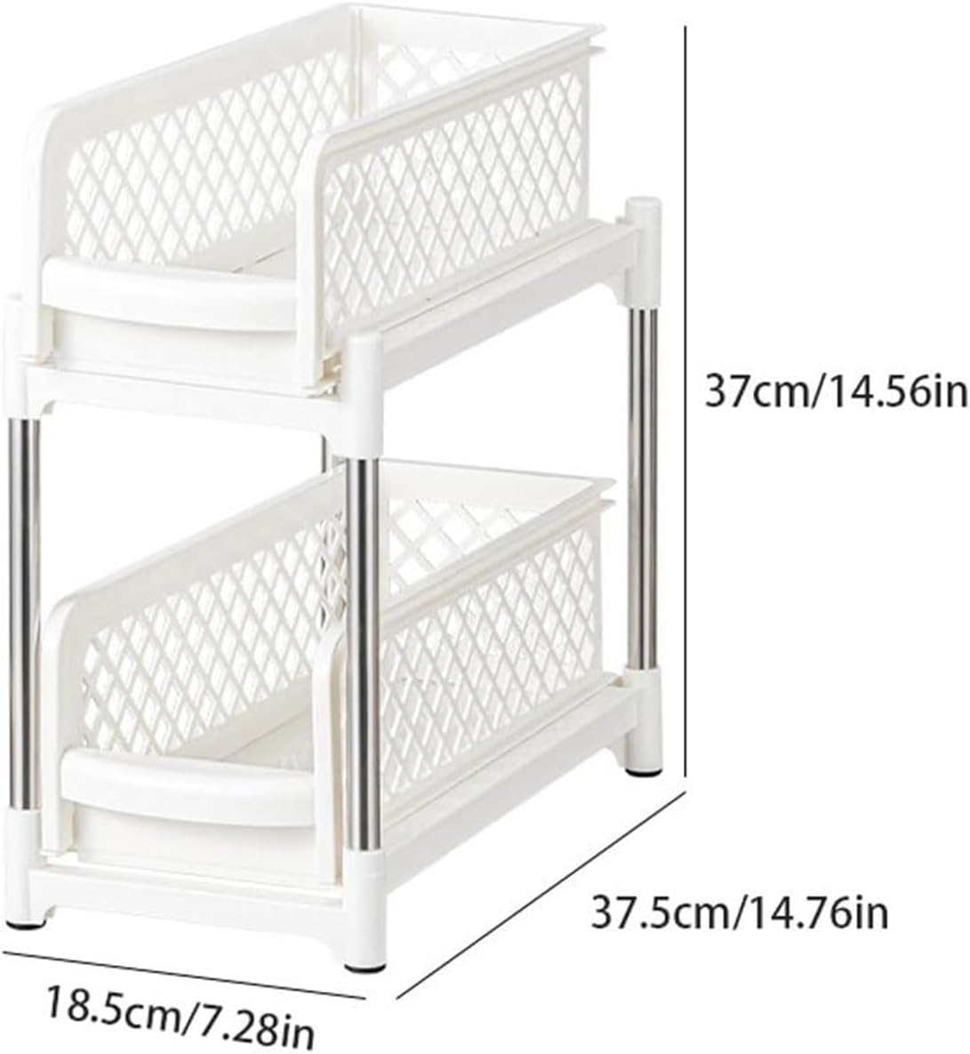 Organizador plástico con  rieles
