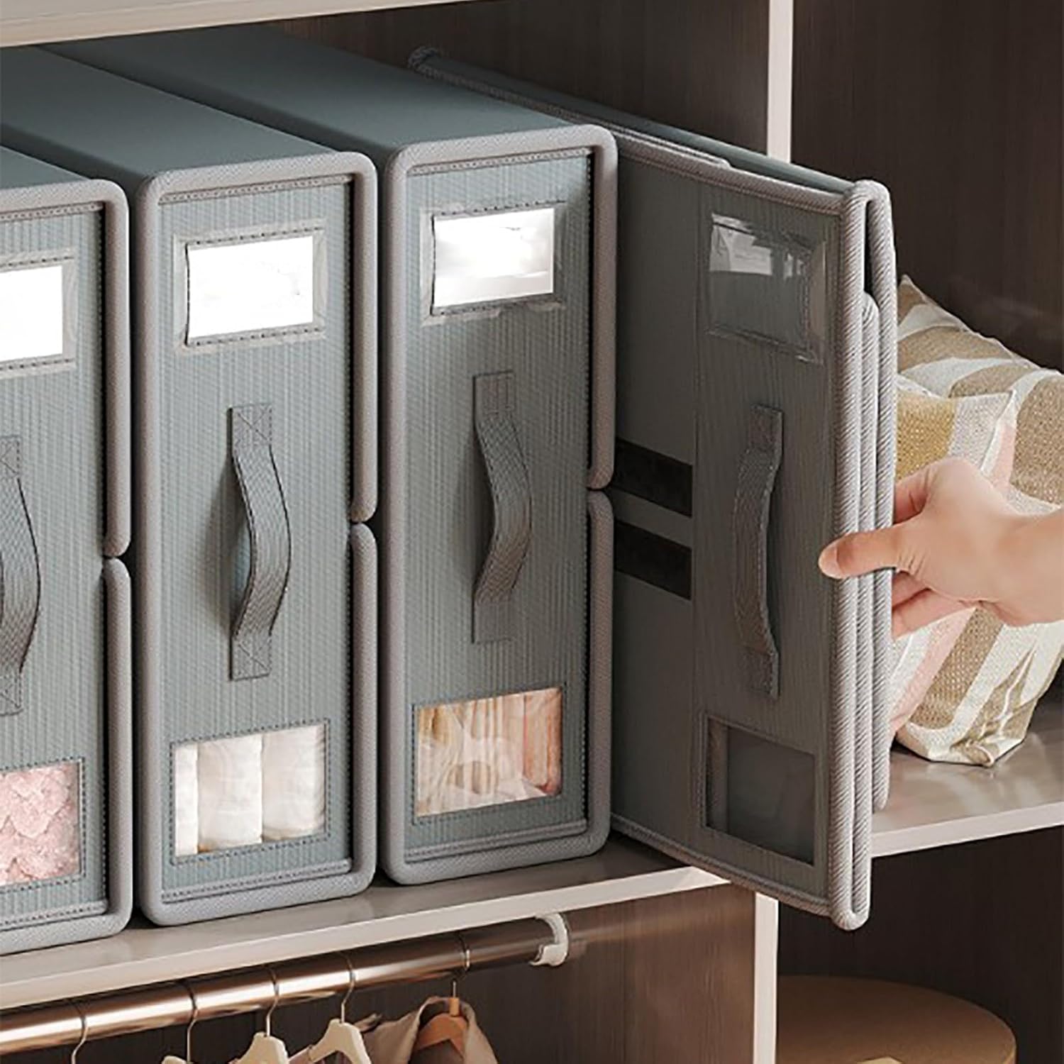 Organizador de sábanas y cobijas para closet