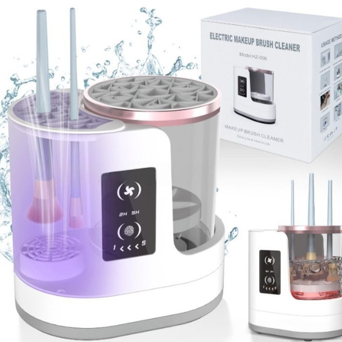 Máquina limpiadora de brochas de maquillaje eléctrica