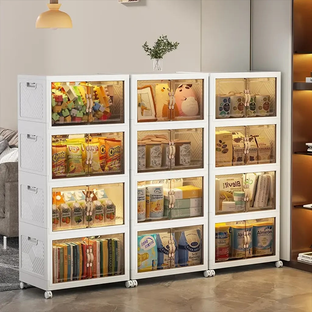 Cajas Plegables 5 Niveles con Ruedas