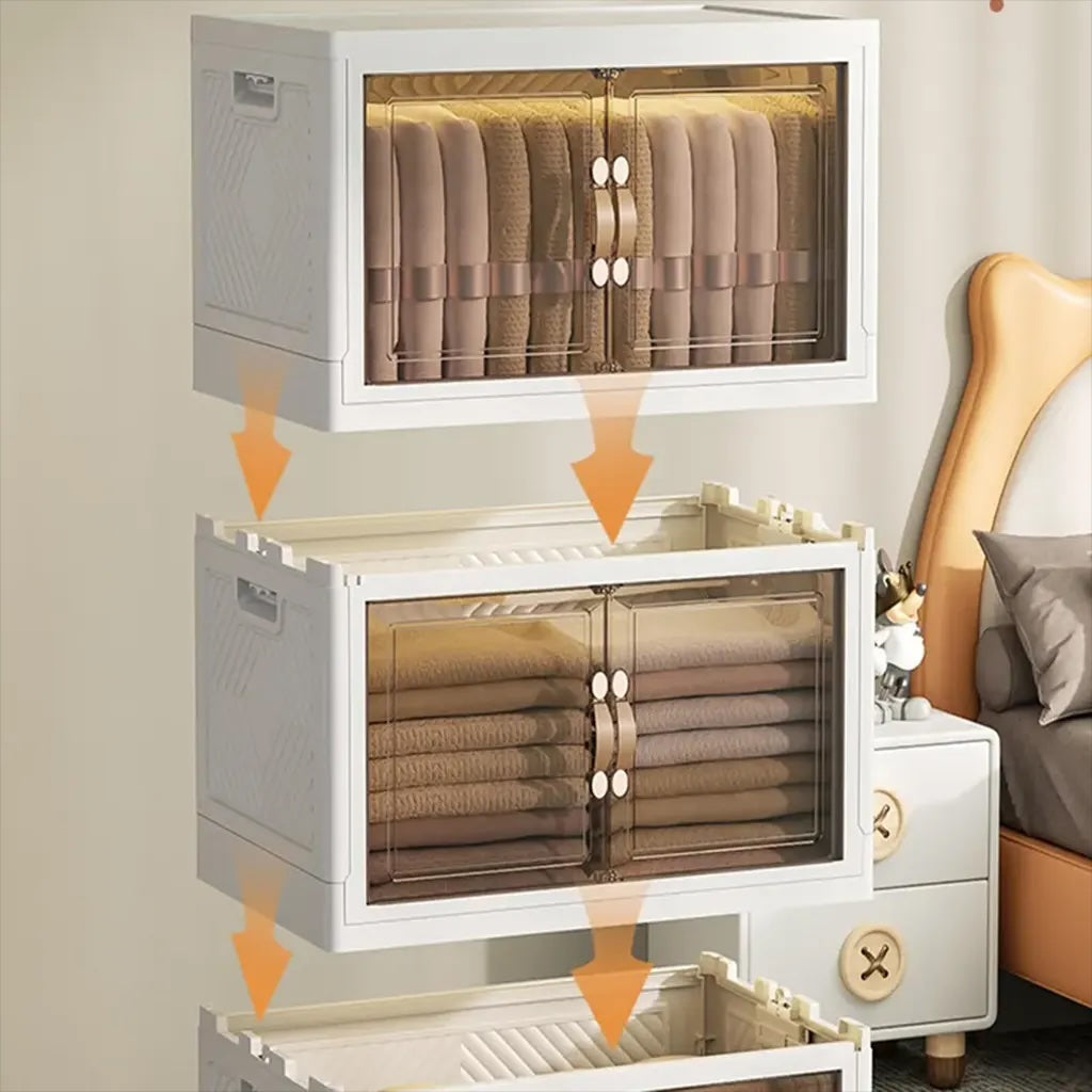 Cajas Plegables 5 Niveles con Ruedas