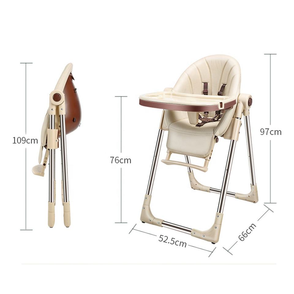 Silla de comer alta ajustable