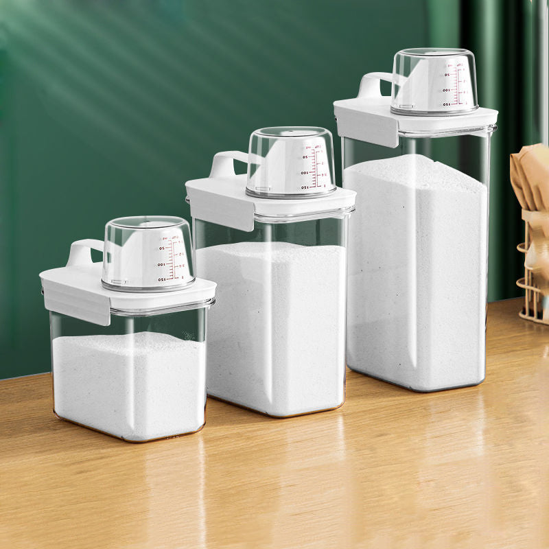 Set de Recipientes Plásticos con Taza Medidora