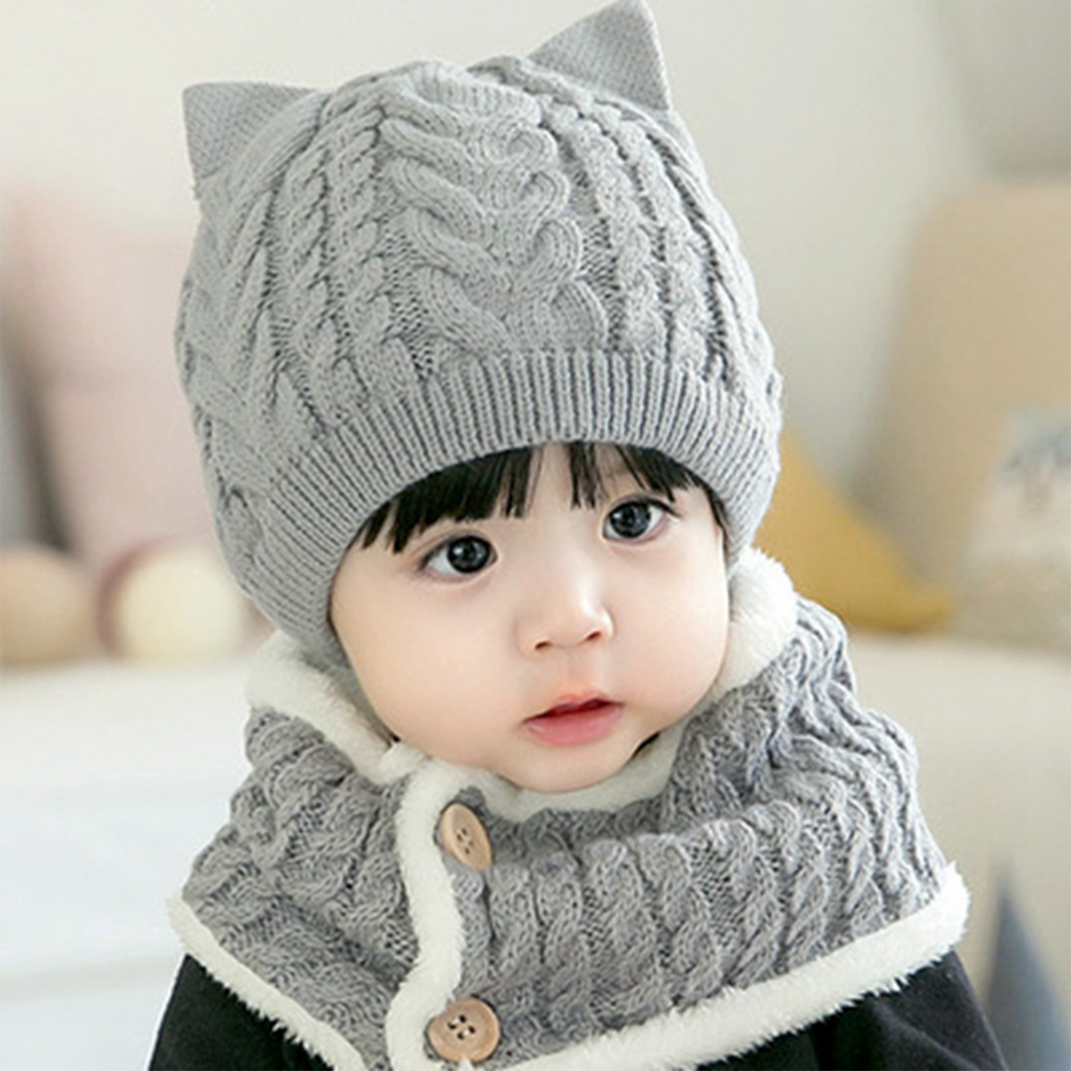 Set de Gorrito y Bufanda de Lana