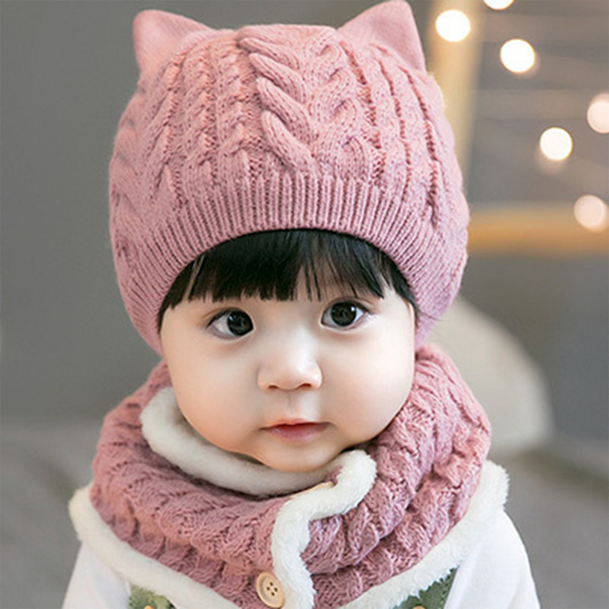 Set de Gorrito y Bufanda de Lana
