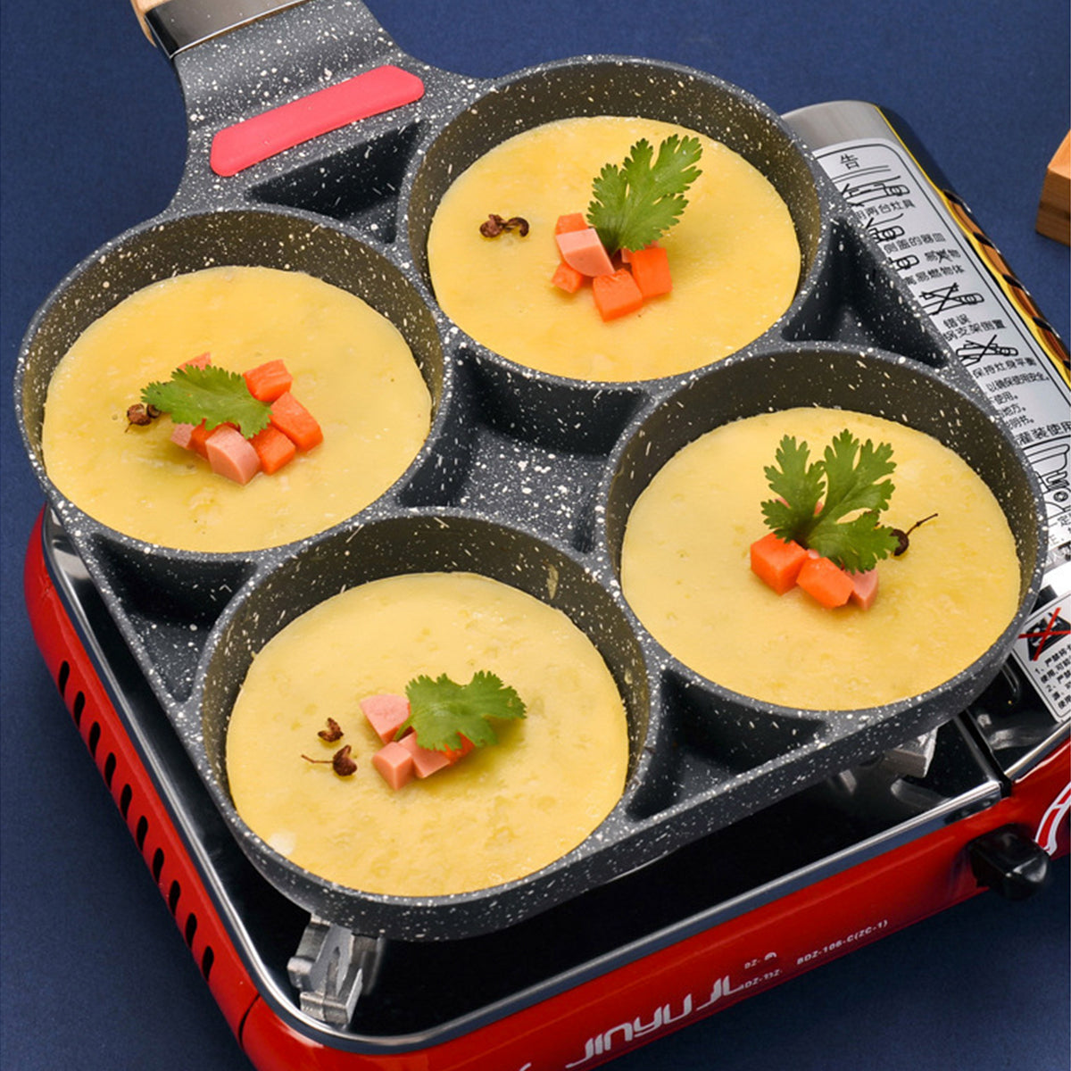 Sartén de Cocina 4 espacios