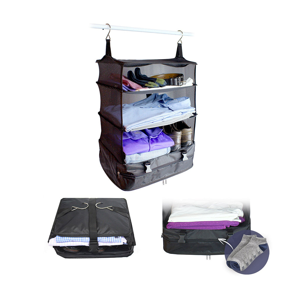 Organizador de equipaje ahorra espacio