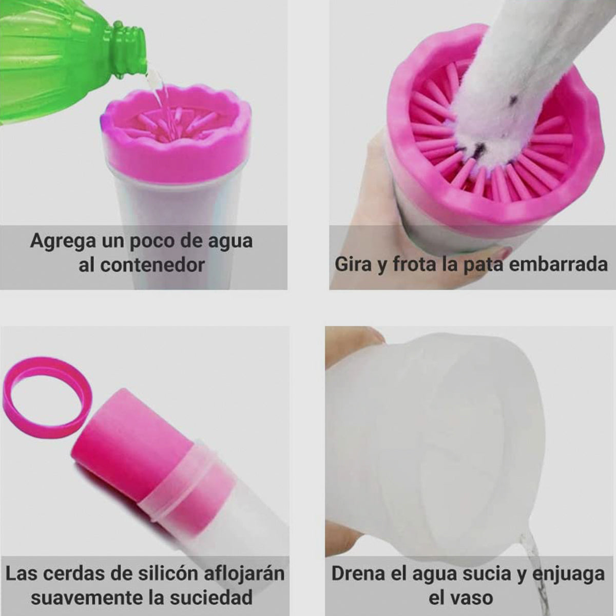 Limpia Patitas para Mascotas