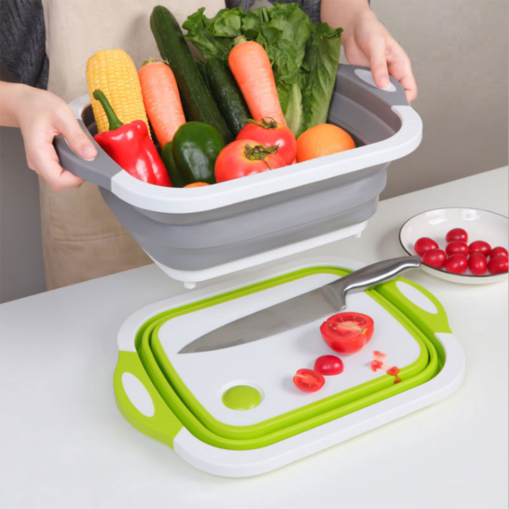 Tabla de Cortar de Cocina Multifunción 3 en 1