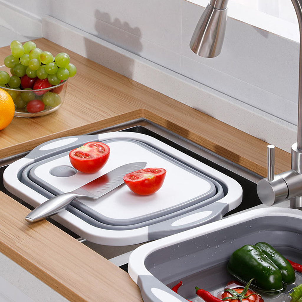 Tabla de Cortar de Cocina Multifunción 3 en 1