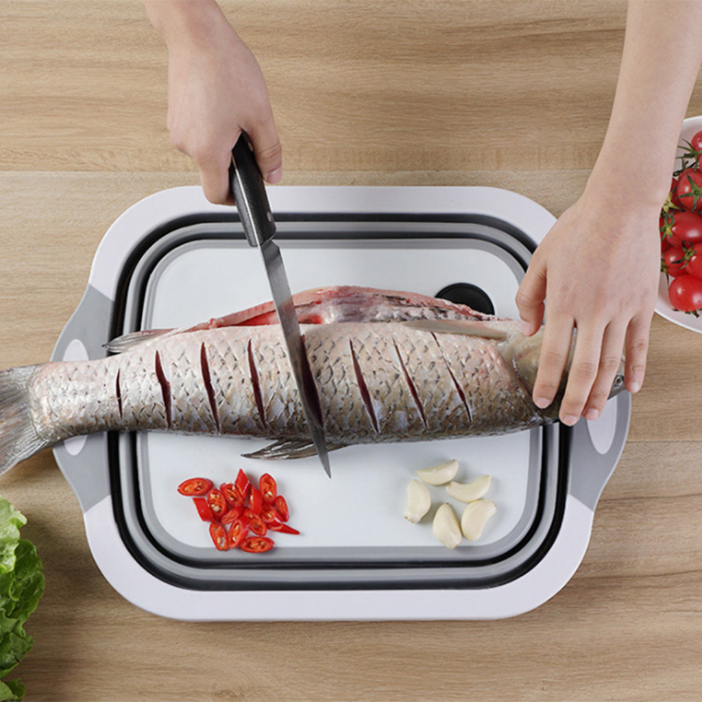 Tabla de Cortar de Cocina Multifunción 3 en 1