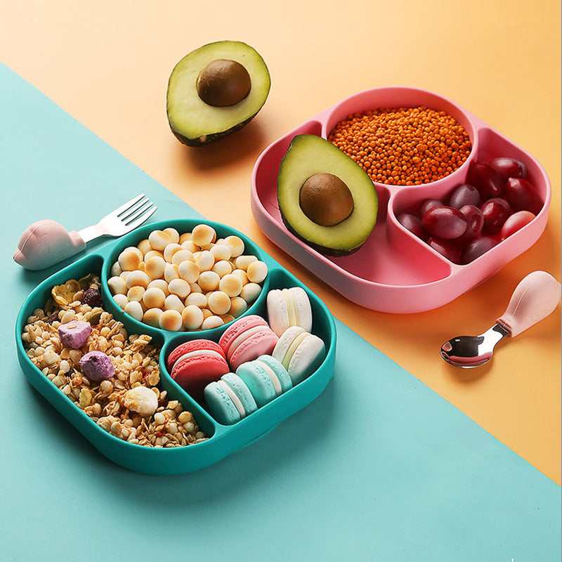 Plato de Silicona con Ventosa