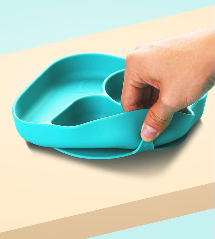 Plato de Silicona con Ventosa